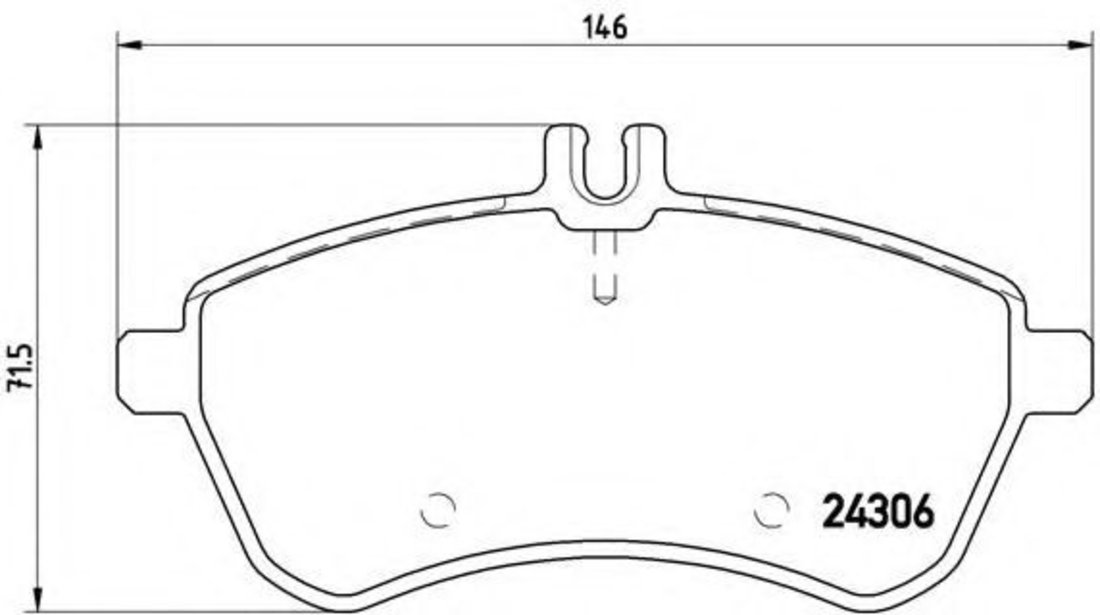 Set placute frana,frana disc MERCEDES C-CLASS T-Model (S204) (2007 - 2014) BREMBO P 50 070 piesa NOUA