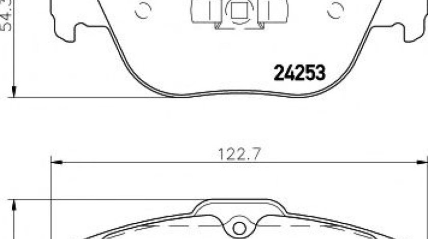 Set placute frana,frana disc MERCEDES C-CLASS T-Model (S204) (2007 - 2014) TEXTAR 2425301 piesa NOUA