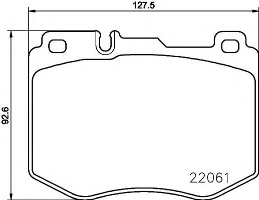 Set placute frana,frana disc MERCEDES C-CLASS T-Model (S205) (2014 - 2016) TEXTAR 2206101 piesa NOUA