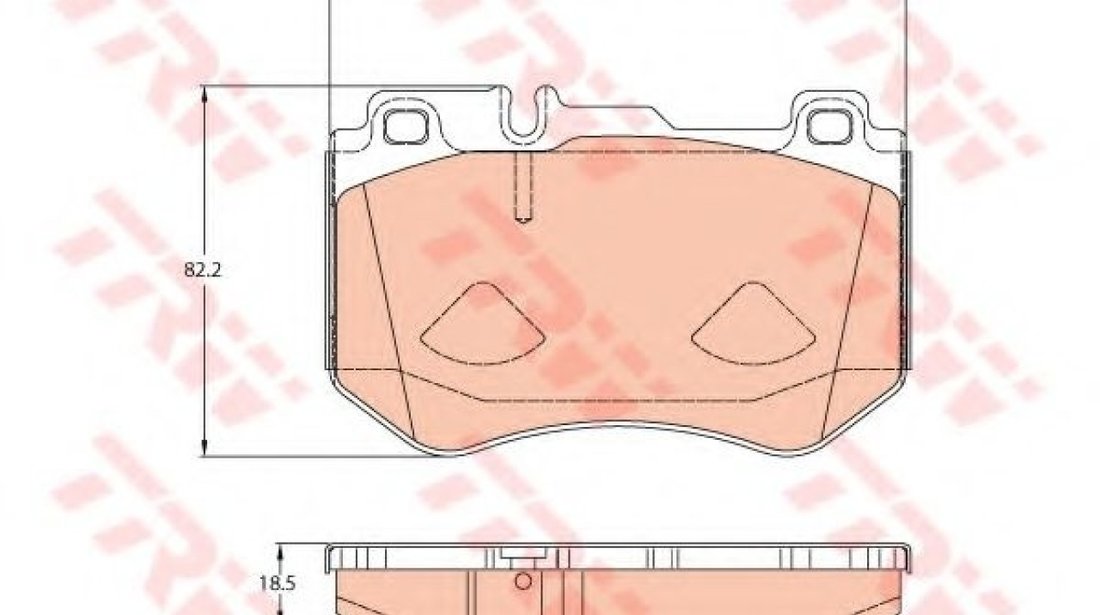 Set placute frana,frana disc MERCEDES C-CLASS T-Model (S205) (2014 - 2016) TRW GDB2078 piesa NOUA