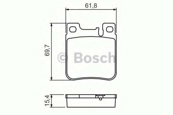 Set placute frana,frana disc MERCEDES C-CLASS T-Model (S203) (2001 - 2007) BOSCH 0 986 460 965 piesa NOUA