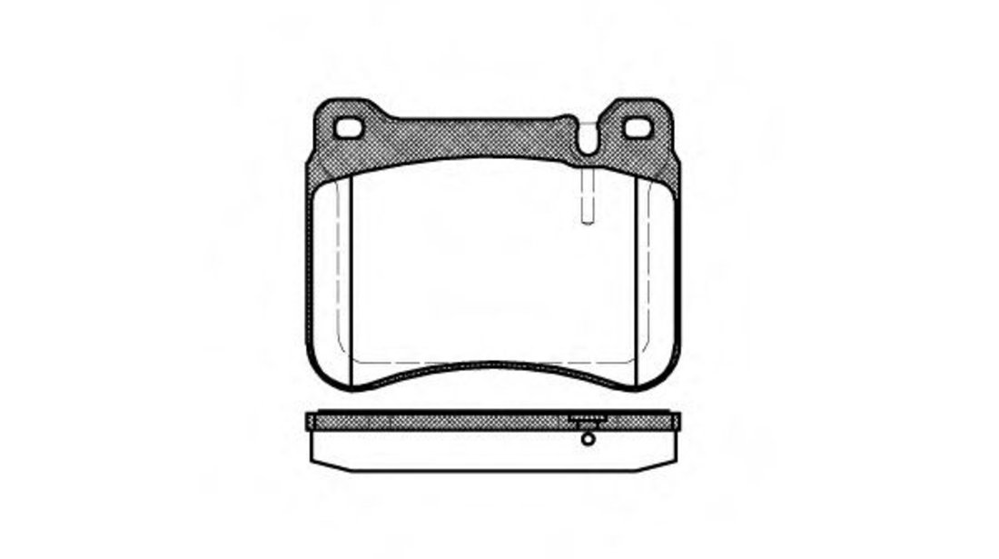 Set placute frana,frana disc MERCEDES C-CLASS T-Model (S203) (2001 - 2007) REMSA 1193.00 piesa NOUA