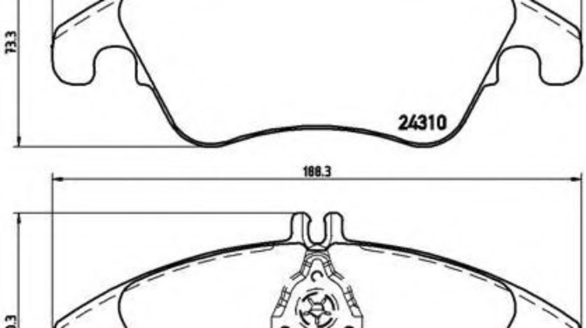 Set placute frana,frana disc MERCEDES C-CLASS T-Model (S204) (2007 - 2014) BREMBO P 50 069 piesa NOUA