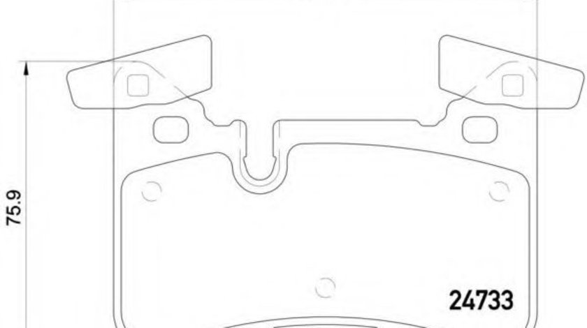 Set placute frana,frana disc MERCEDES C-CLASS T-Model (S204) (2007 - 2014) BREMBO P 50 110 piesa NOUA