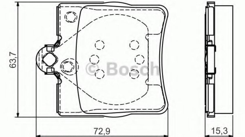 Set placute frana,frana disc MERCEDES C-CLASS (W203) (2000 - 2007) BOSCH 0 986 495 080 piesa NOUA