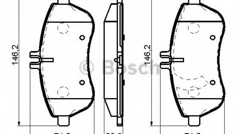 Set placute frana,frana disc MERCEDES C-CLASS Cupe (C204) (2011 - 2016) BOSCH 0 986 494 161 piesa NOUA