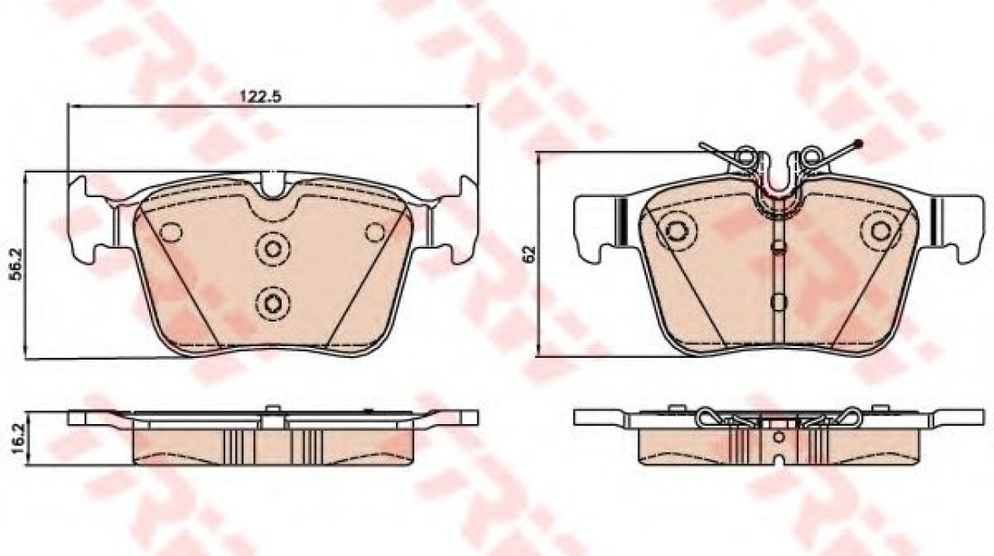 Set placute frana,frana disc MERCEDES C-CLASS (W205) (2013 - 2016) TRW GDB2071 piesa NOUA