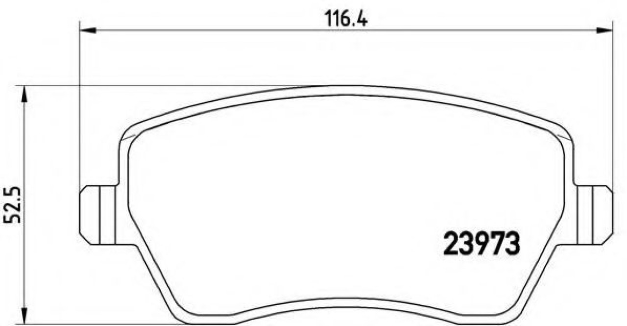 Set placute frana,frana disc MERCEDES CITAN Panel Van (415) (2012 - 2016) BREMBO P 68 033 piesa NOUA