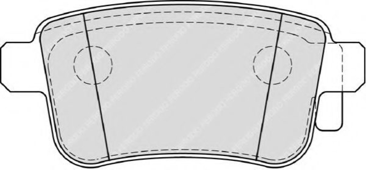 Set placute frana,frana disc MERCEDES CITAN Panel Van (415) (2012 - 2016) FERODO FDB4186 piesa NOUA