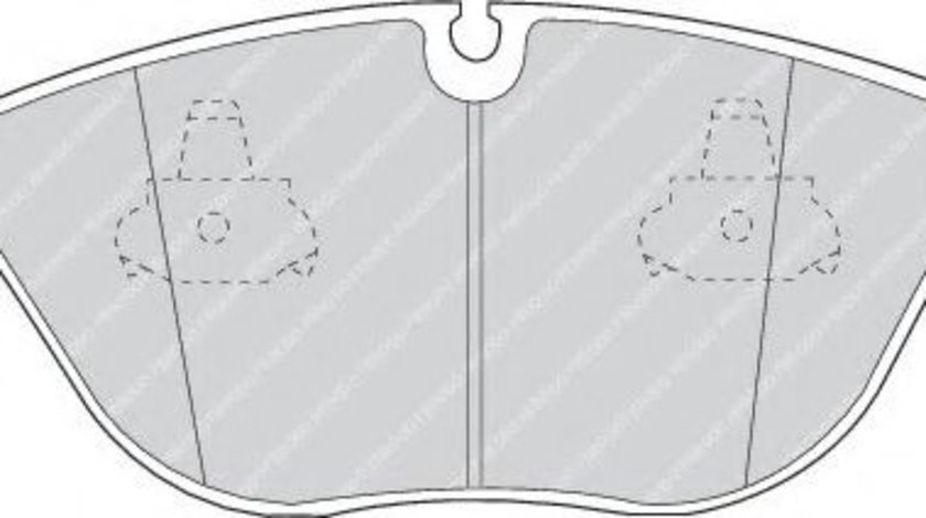 Set placute frana,frana disc MERCEDES CLK (C208) (1997 - 2002) FERODO FDB1001 piesa NOUA