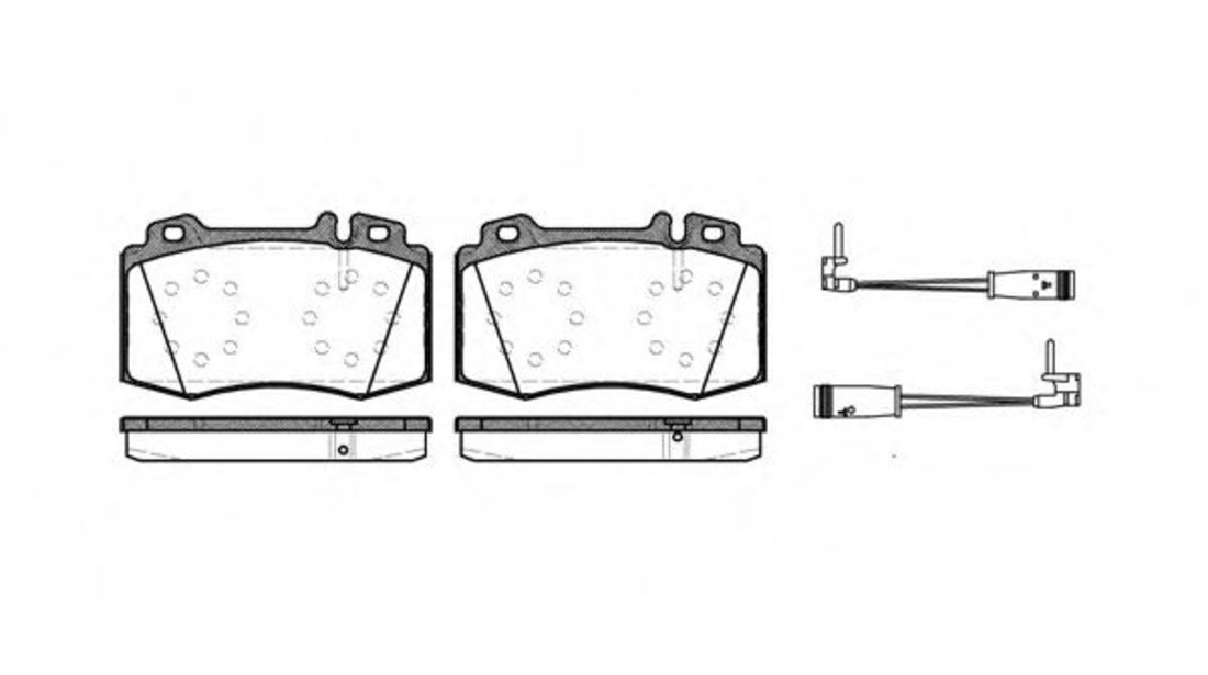 Set placute frana,frana disc MERCEDES CLK (C209) (2002 - 2009) REMSA 0769.02 piesa NOUA