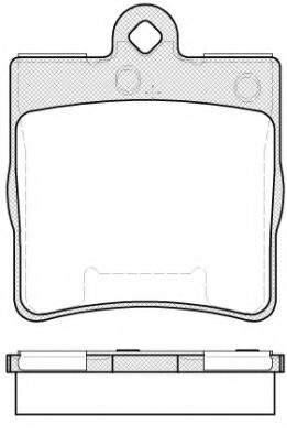 Set placute frana,frana disc MERCEDES CLK Cabriolet (A209) (2003 - 2010) REMSA 0678.10 piesa NOUA