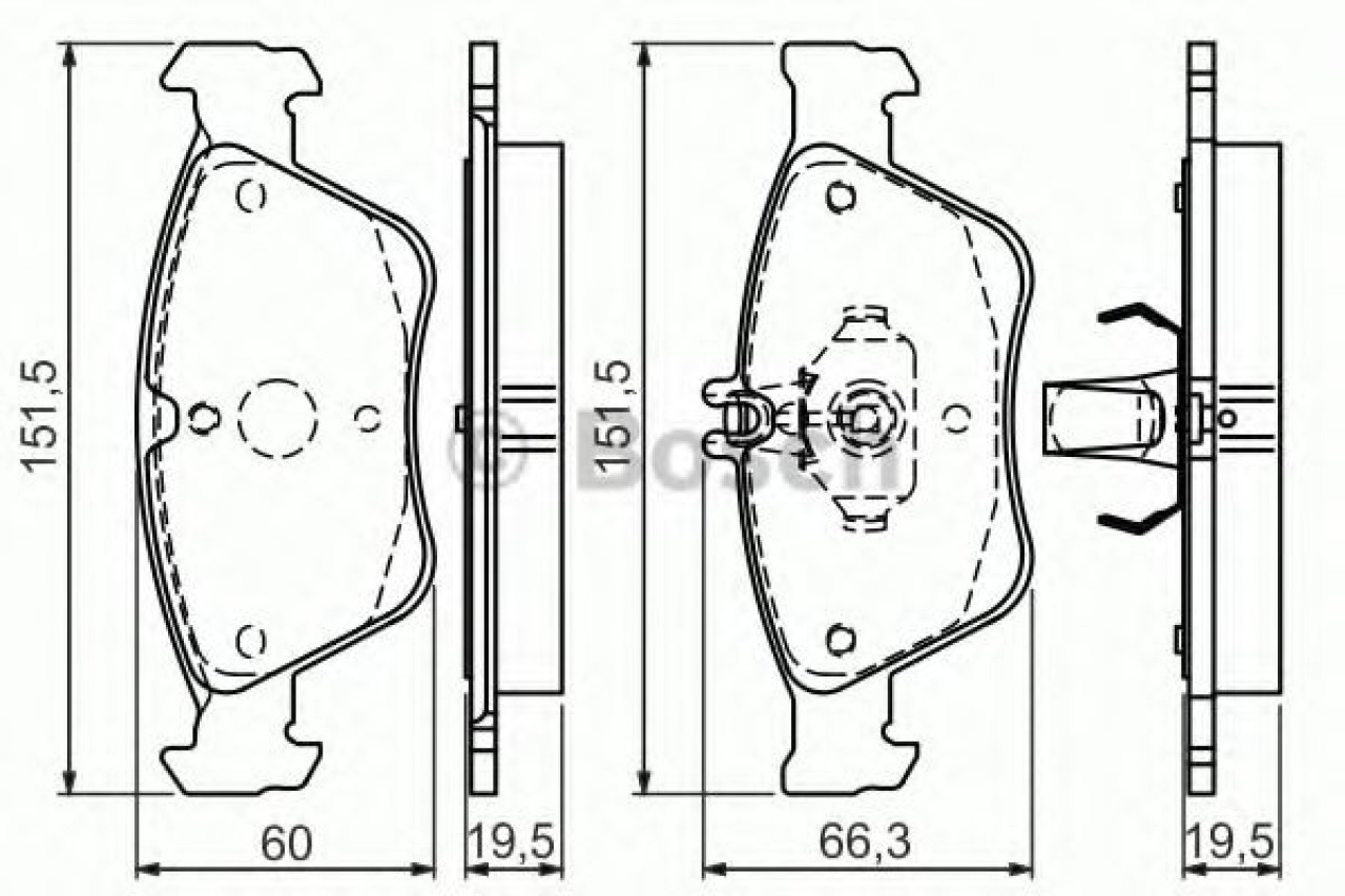 Set placute frana,frana disc MERCEDES CLK Cabriolet (A208) (1998 - 2002) BOSCH 0 986 494 002 piesa NOUA