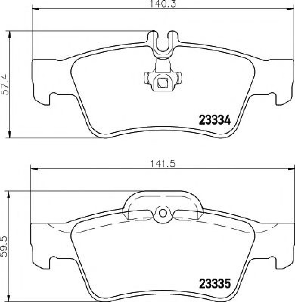 Set placute frana,frana disc MERCEDES CLS (C219) (2004 - 2011) TEXTAR 2333403 piesa NOUA