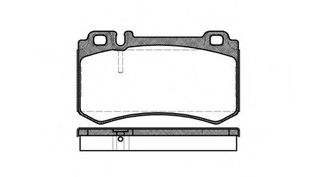 Set placute frana,frana disc MERCEDES CLS (C219) (2004 - 2011) REMSA 0993.00 piesa NOUA