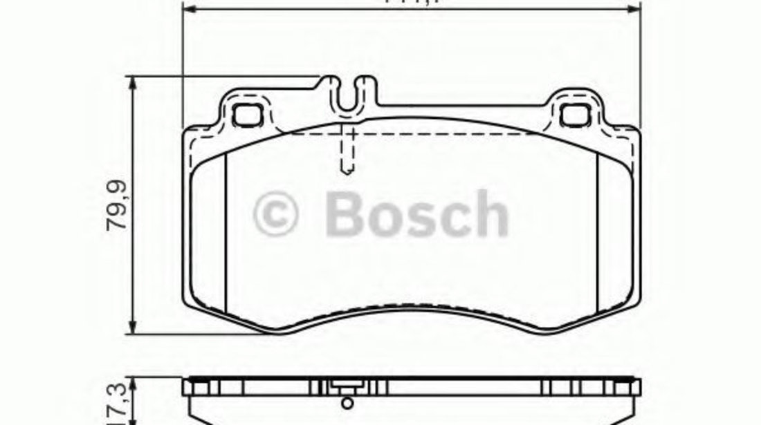 Set placute frana,frana disc MERCEDES CLS Shooting Brake (X218) (2012 - 2016) BOSCH 0 986 494 405 piesa NOUA