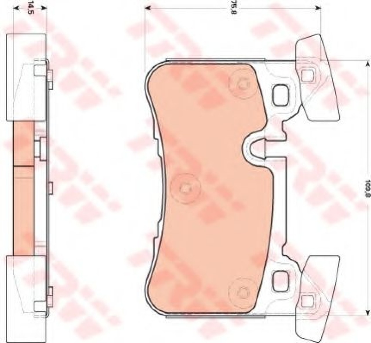 Set placute frana,frana disc MERCEDES E-CLASS T-Model (S212) (2009 - 2016) TRW GDB1856 piesa NOUA