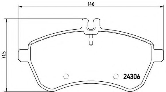 Set placute frana,frana disc MERCEDES E-CLASS T-Model (S212) (2009 - 2016) BREMBO P 50 067 piesa NOUA