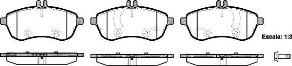 Set placute frana,frana disc MERCEDES E-CLASS T-Model (S212) (2009 - 2016) REMSA 1301.00 piesa NOUA