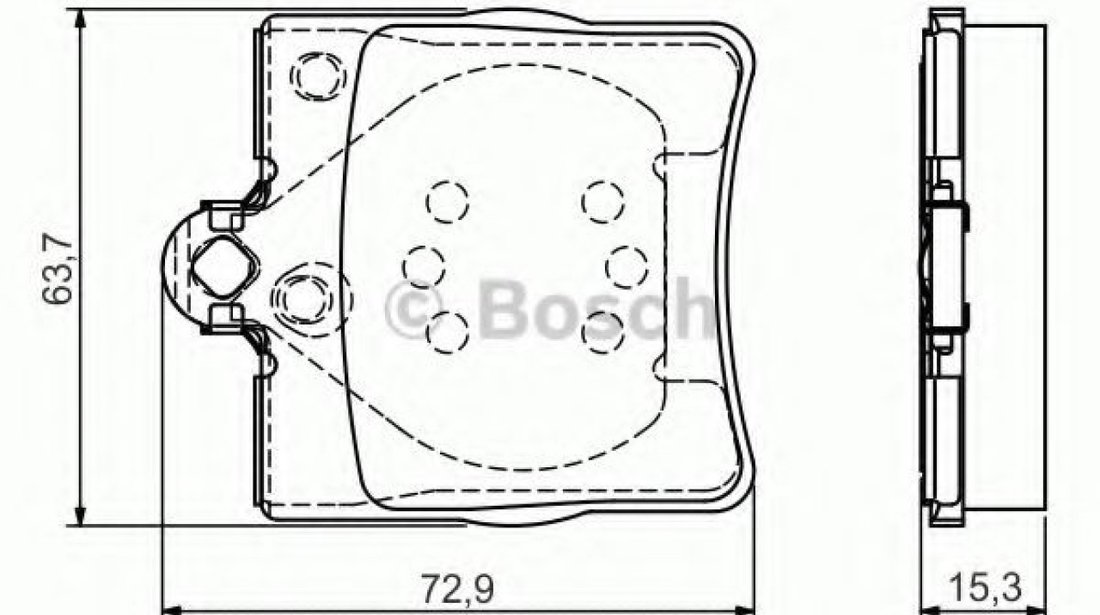 Set placute frana,frana disc MERCEDES E-CLASS (W210) (1995 - 2003) BOSCH 0 986 495 080 piesa NOUA