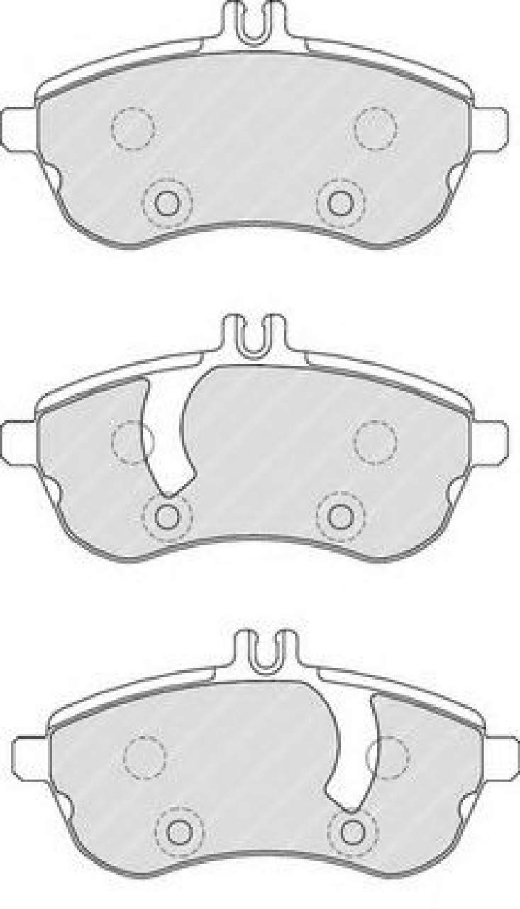 Set placute frana,frana disc MERCEDES E-CLASS Cupe (C207) (2009 - 2016) FERODO FDB1978 piesa NOUA