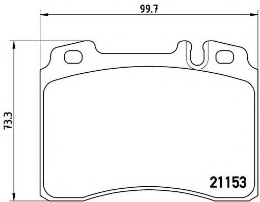 Set placute frana,frana disc MERCEDES E-CLASS Cabriolet (A124) (1993 - 1998) BREMBO P 50 010 piesa NOUA