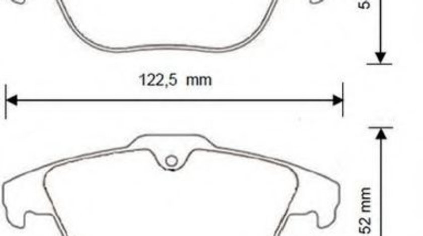 Set placute frana,frana disc MERCEDES E-CLASS Cupe (C207) (2009 - 2016) JURID 573248JC piesa NOUA