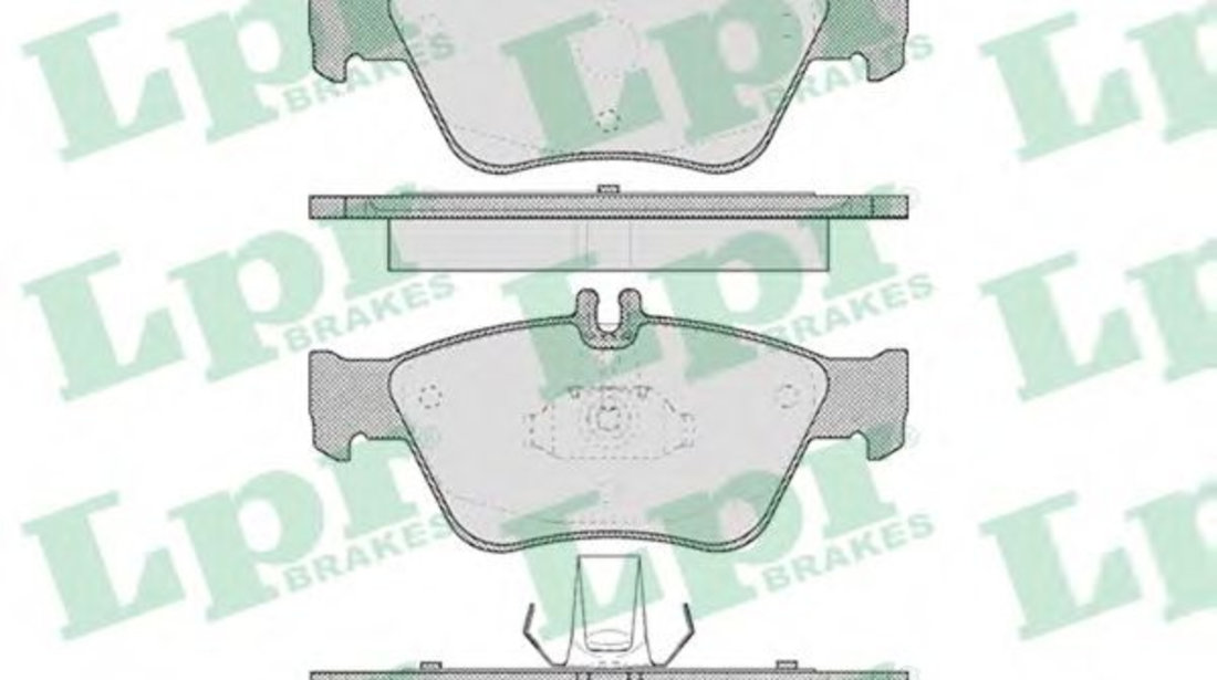 Set placute frana,frana disc MERCEDES E-CLASS (W210) (1995 - 2003) LPR 05P409 piesa NOUA