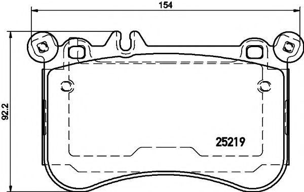 Set placute frana,frana disc MERCEDES E-CLASS (W212) (2009 - 2016) TEXTAR 2521902 piesa NOUA