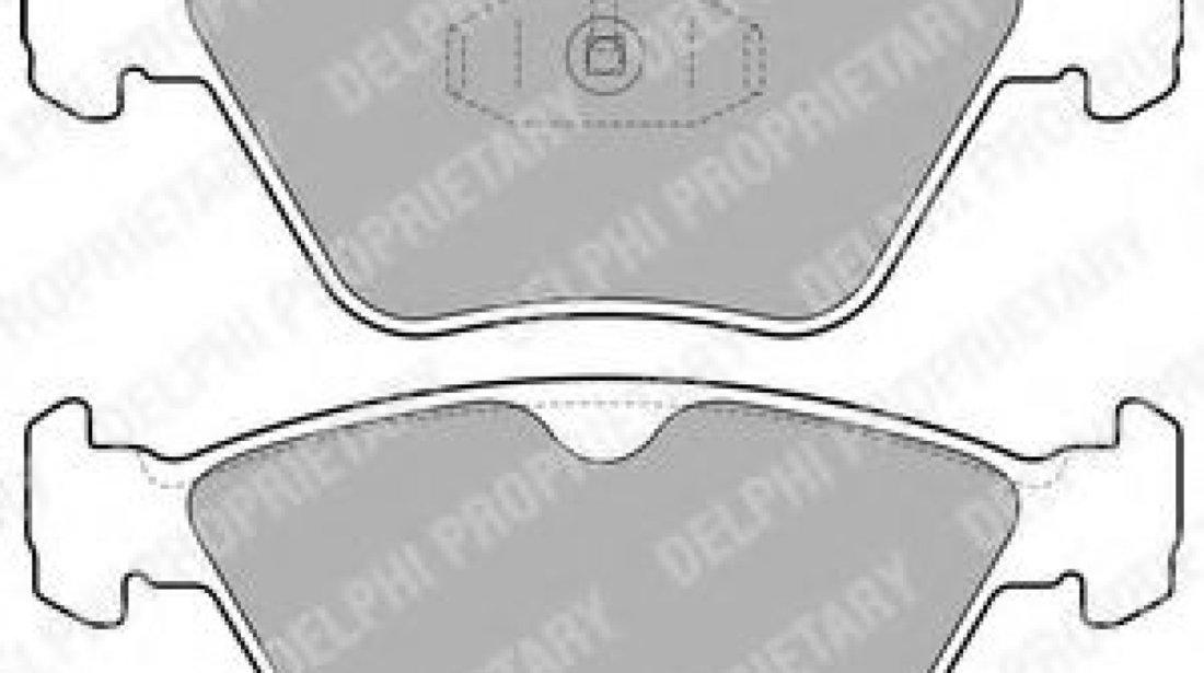 Set placute frana,frana disc MERCEDES E-CLASS (W211) (2002 - 2009) DELPHI LP1589 piesa NOUA