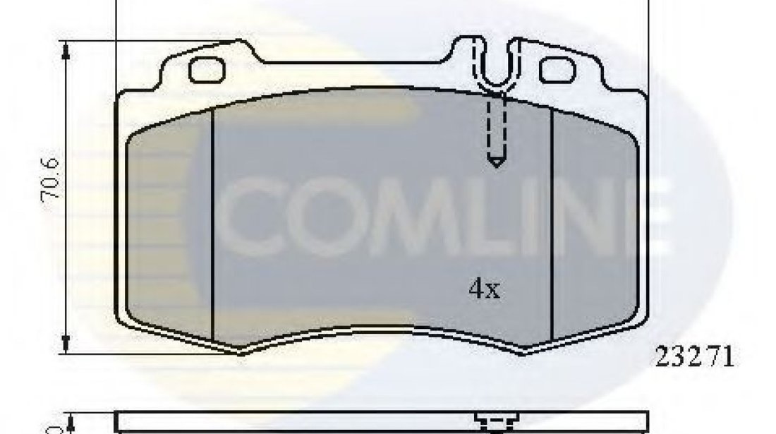 Set placute frana,frana disc MERCEDES E-CLASS (W211) (2002 - 2009) COMLINE CBP01117 piesa NOUA