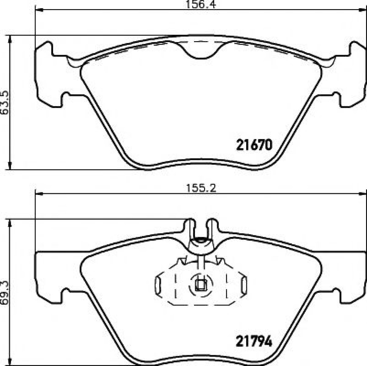 Set placute frana,frana disc MERCEDES E-CLASS (W210) (1995 - 2003) TEXTAR 2167001 piesa NOUA