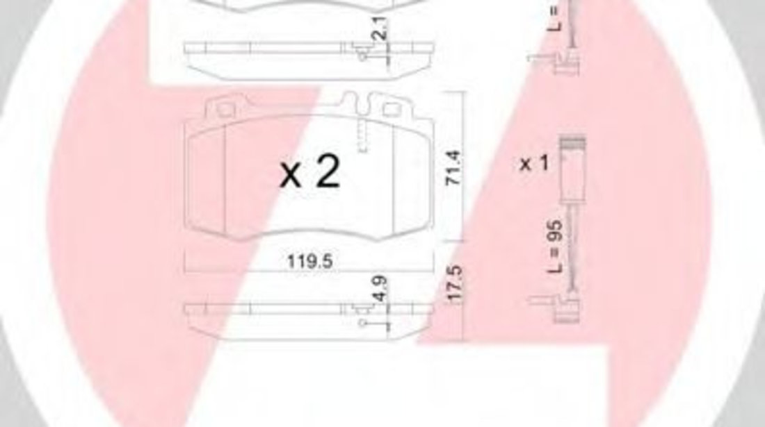 Set placute frana,frana disc MERCEDES E-CLASS (W211) (2002 - 2009) ZIMMERMANN 23745.175.2 piesa NOUA