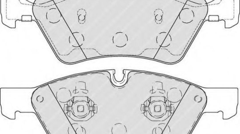 Set placute frana,frana disc MERCEDES G-CLASS (W463) (1989 - 2016) FERODO FDB1830 piesa NOUA