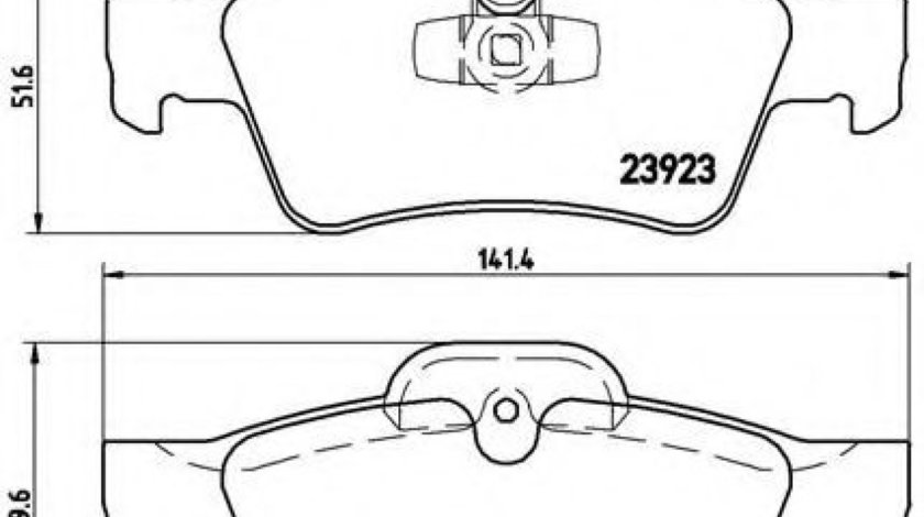 Set placute frana,frana disc MERCEDES G-CLASS (W463) (1989 - 2016) BREMBO P 50 064 piesa NOUA