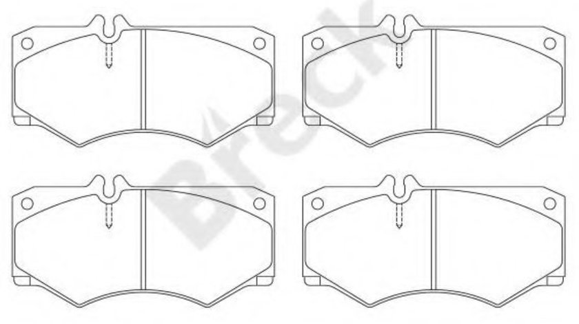 Set placute frana,frana disc MERCEDES G-CLASS Cabrio (W463) (1989 - 2016) Break 20784 00 703 10 piesa NOUA