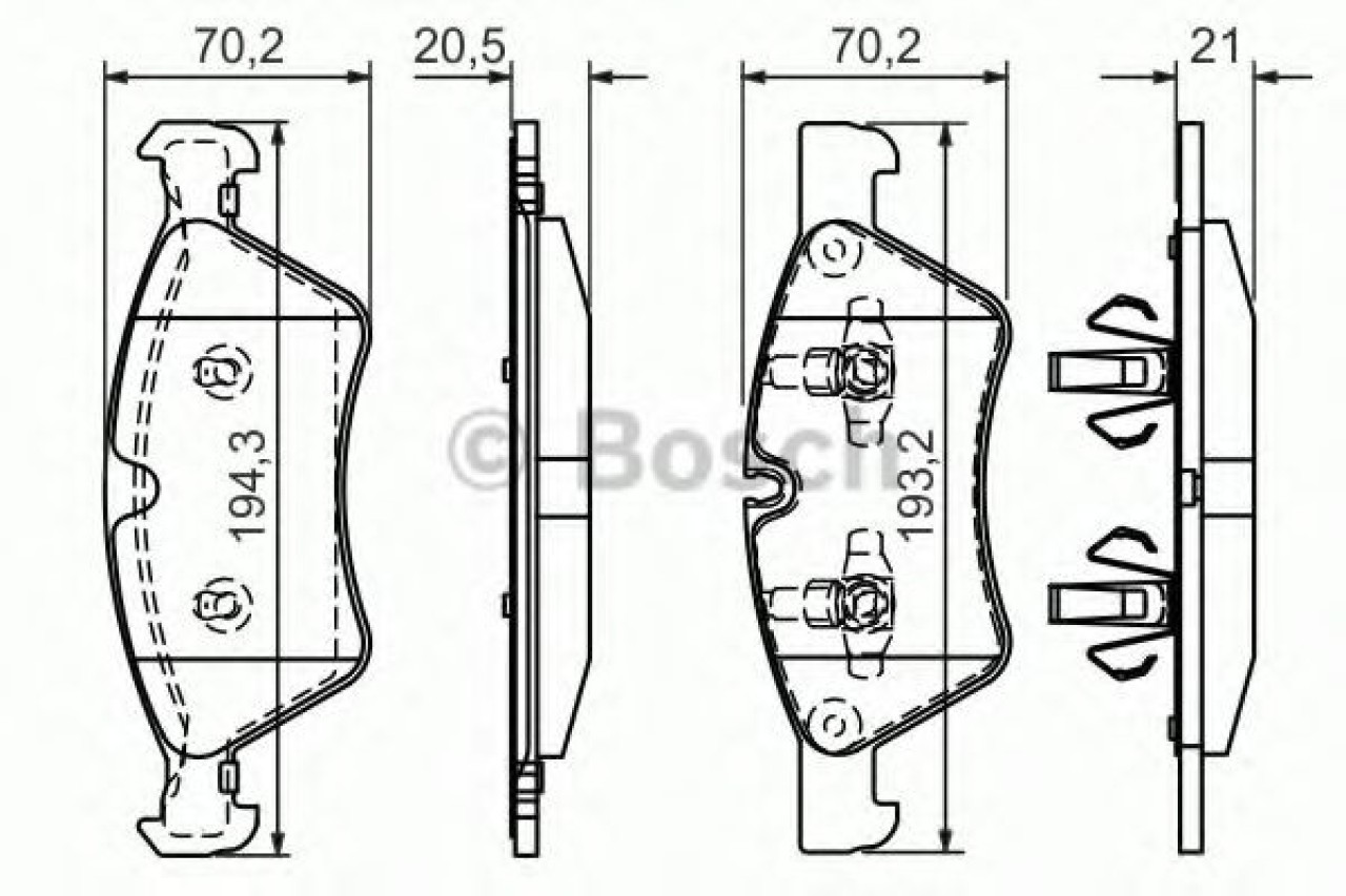 Set placute frana,frana disc MERCEDES GL-CLASS (X164) (2006 - 2012) BOSCH 0 986 494 165 piesa NOUA