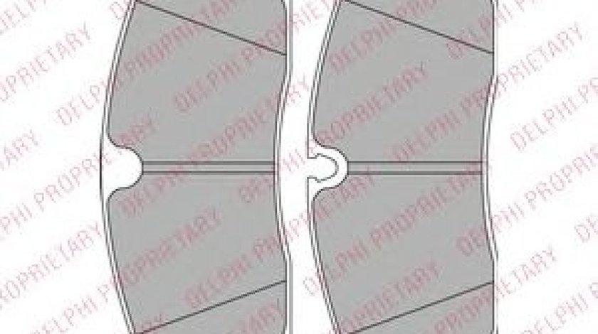 Set placute frana,frana disc MERCEDES GL-CLASS (X166) (2012 - 2016) DELPHI LP2298 piesa NOUA