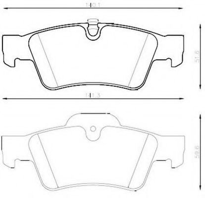 Set placute frana,frana disc MERCEDES GL-CLASS (X164) (2006 - 2012) JURID 573202JC piesa NOUA