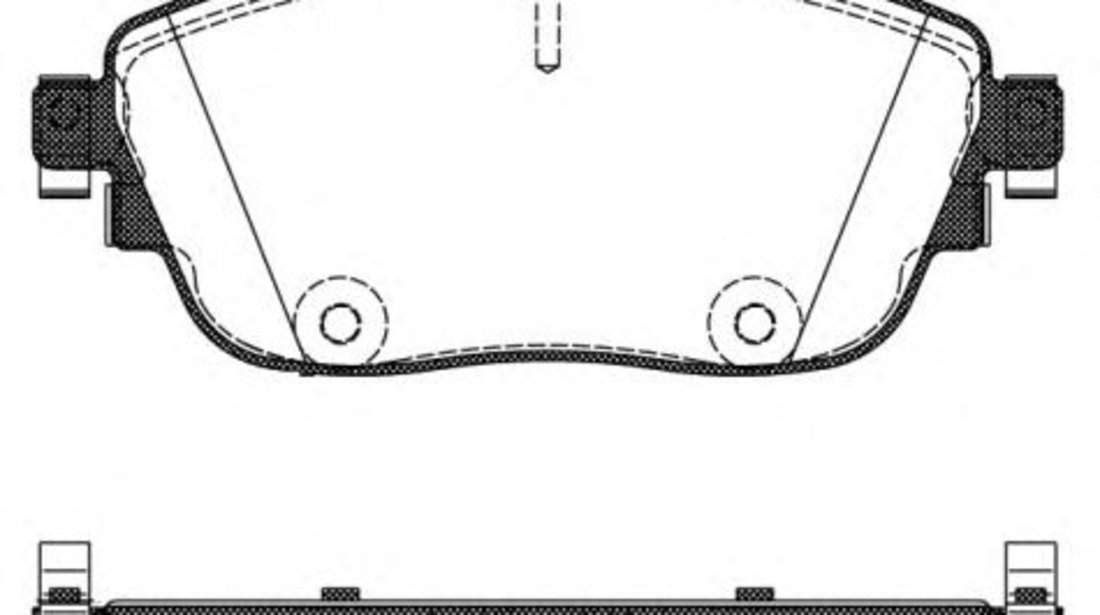 Set placute frana,frana disc MERCEDES GLA-CLASS (X156) (2013 - 2016) REMSA 1485.08 piesa NOUA