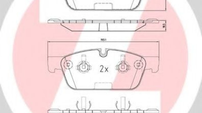 Set placute frana,frana disc MERCEDES GLE Cupe (C292) (2015 - 2016) ZIMMERMANN 25531.190.1 piesa NOUA