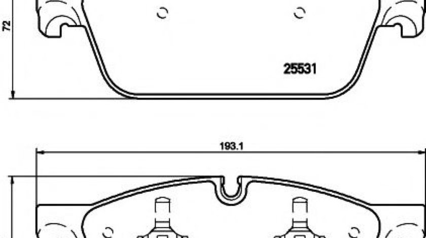 Set placute frana,frana disc MERCEDES GLE Cupe (C292) (2015 - 2016) TEXTAR 2553101 piesa NOUA