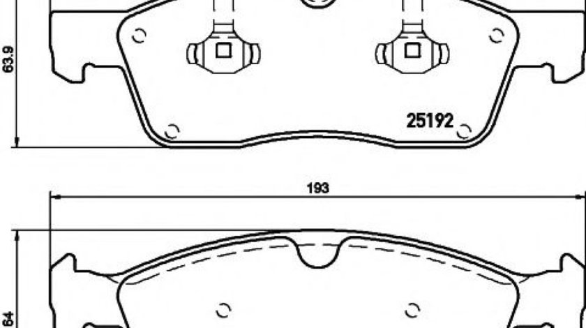 Set placute frana,frana disc MERCEDES GLE Cupe (C292) (2015 - 2016) TEXTAR 2519202 piesa NOUA