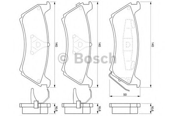 Set placute frana,frana disc MERCEDES M-CLASS (W163) (1998 - 2005) BOSCH 0 986 424 648 piesa NOUA