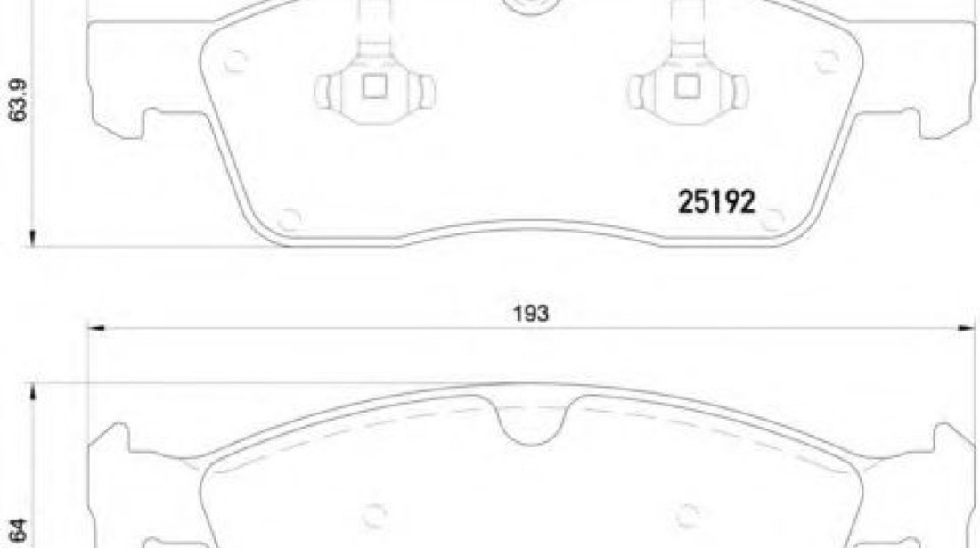 Set placute frana,frana disc MERCEDES M-CLASS (W166) (2011 - 2016) BREMBO P 50 109 piesa NOUA