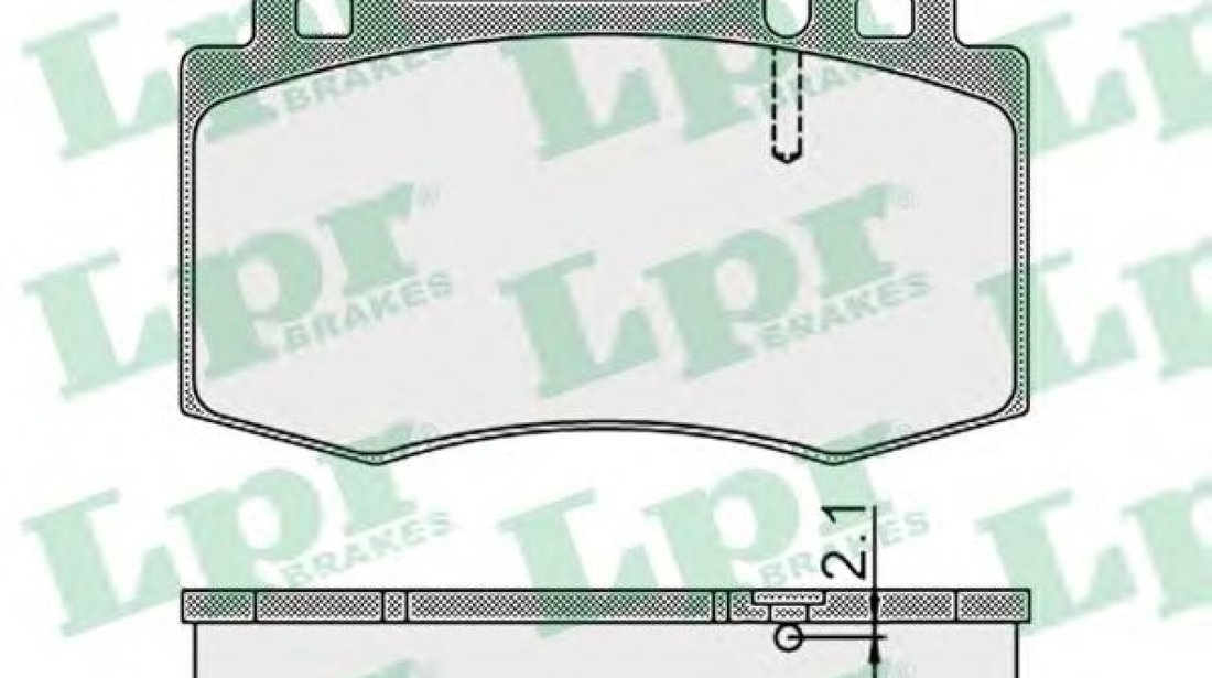 Set placute frana,frana disc MERCEDES M-CLASS (W163) (1998 - 2005) LPR 05P899 piesa NOUA