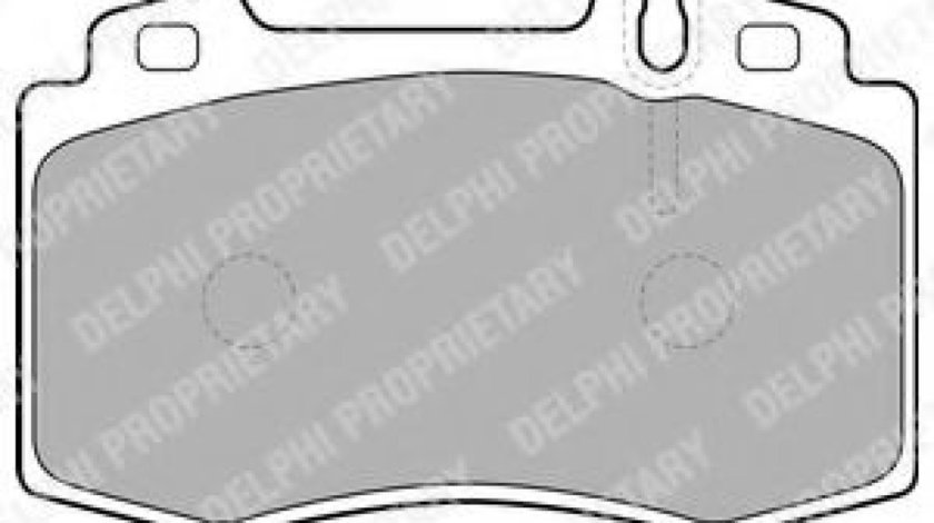 Set placute frana,frana disc MERCEDES M-CLASS (W163) (1998 - 2005) DELPHI LP1688 piesa NOUA