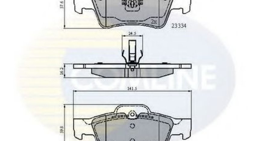 Set placute frana,frana disc MERCEDES S-CLASS (W220) (1998 - 2005) COMLINE CBP01118 piesa NOUA