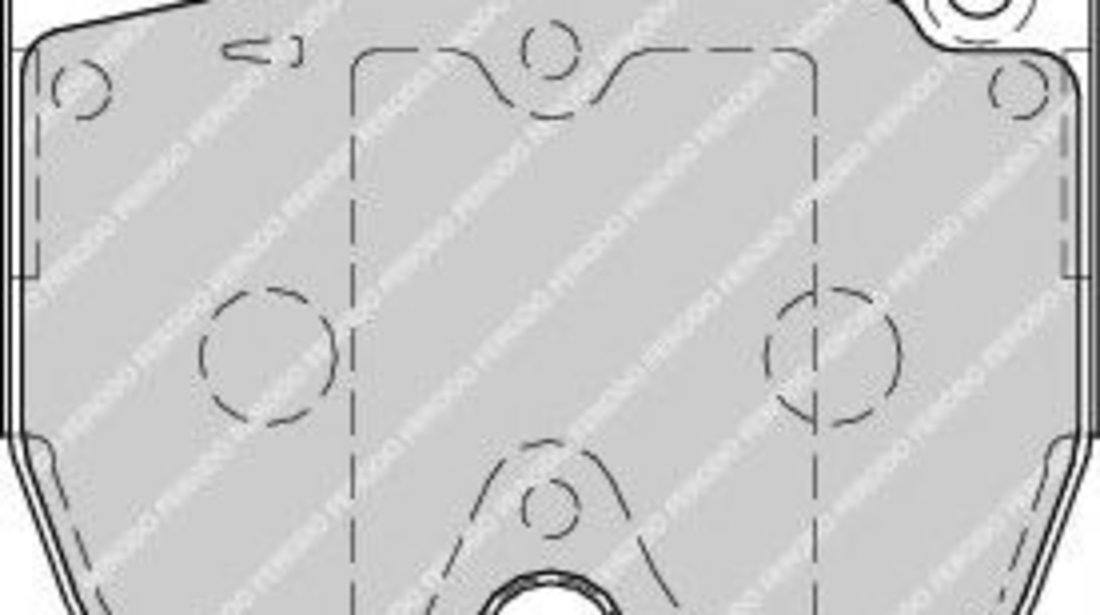 Set placute frana,frana disc MERCEDES S-CLASS Cupe (C215) (1999 - 2006) FERODO FDB1810 piesa NOUA