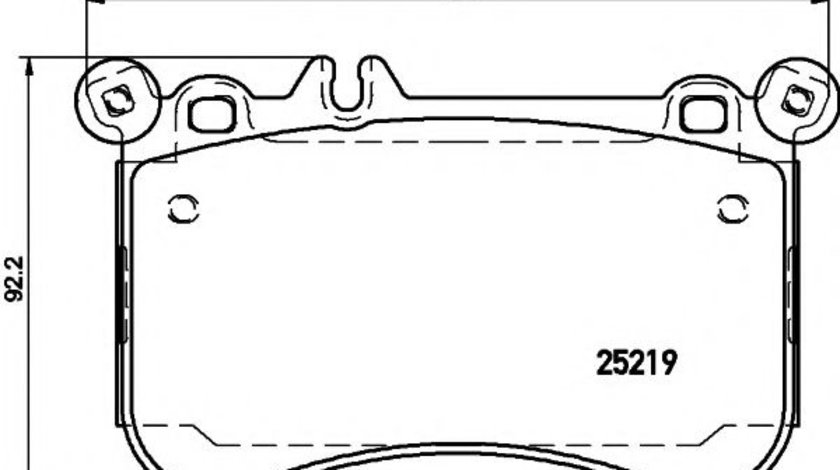 Set placute frana,frana disc MERCEDES S-CLASS Cupe (C216) (2006 - 2013) TEXTAR 2521901 piesa NOUA